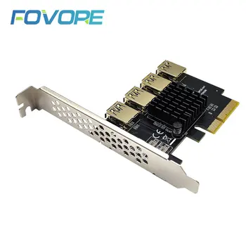 PCIe קמה כרטיס PCI Express 4X 10G PCIE 1 עד 4 USB3.0 PCI-E X4 כדי X16 חריץ מכפיל רכזת מתאם